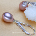 Latest Design of Natural Freshwater Pearl Earrings 8-9mm Drop High Quality Classic Pearl Earring